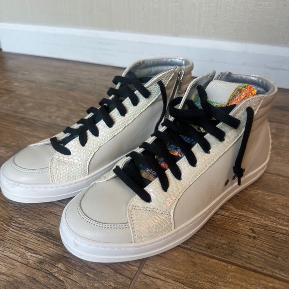 P448 Skate Nautilus Sneaker high top zip size women’s 39/8 - Picture 1 of 9